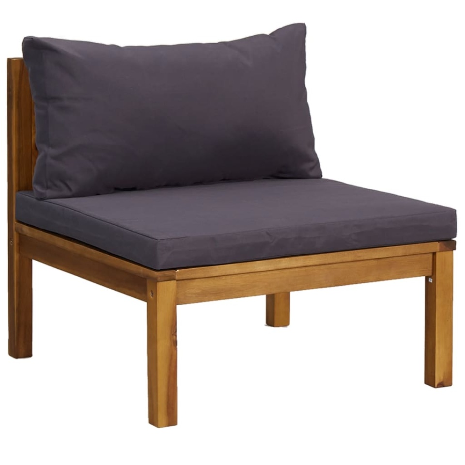 Set mobilier grădină cu perne, 8 piese, lemn masiv acacia - 3 | YEO