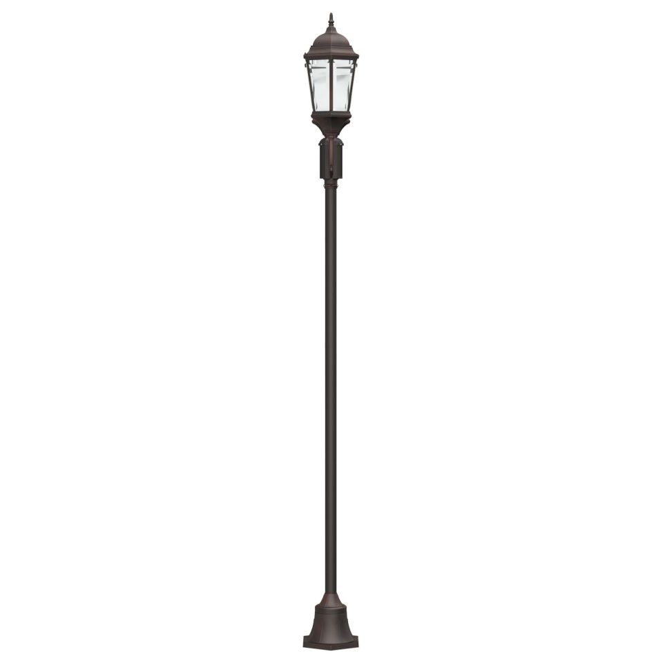 Stâlp de iluminat pentru grădină cu 2 lampi E27 bronz 220 cm aluminiu - 3 | YEO