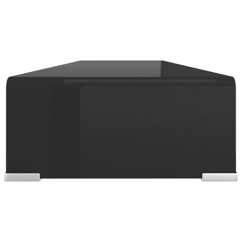 Stand TV/Suport monitor, sticlă, 110x30x13 cm, negru - 3 | YEO