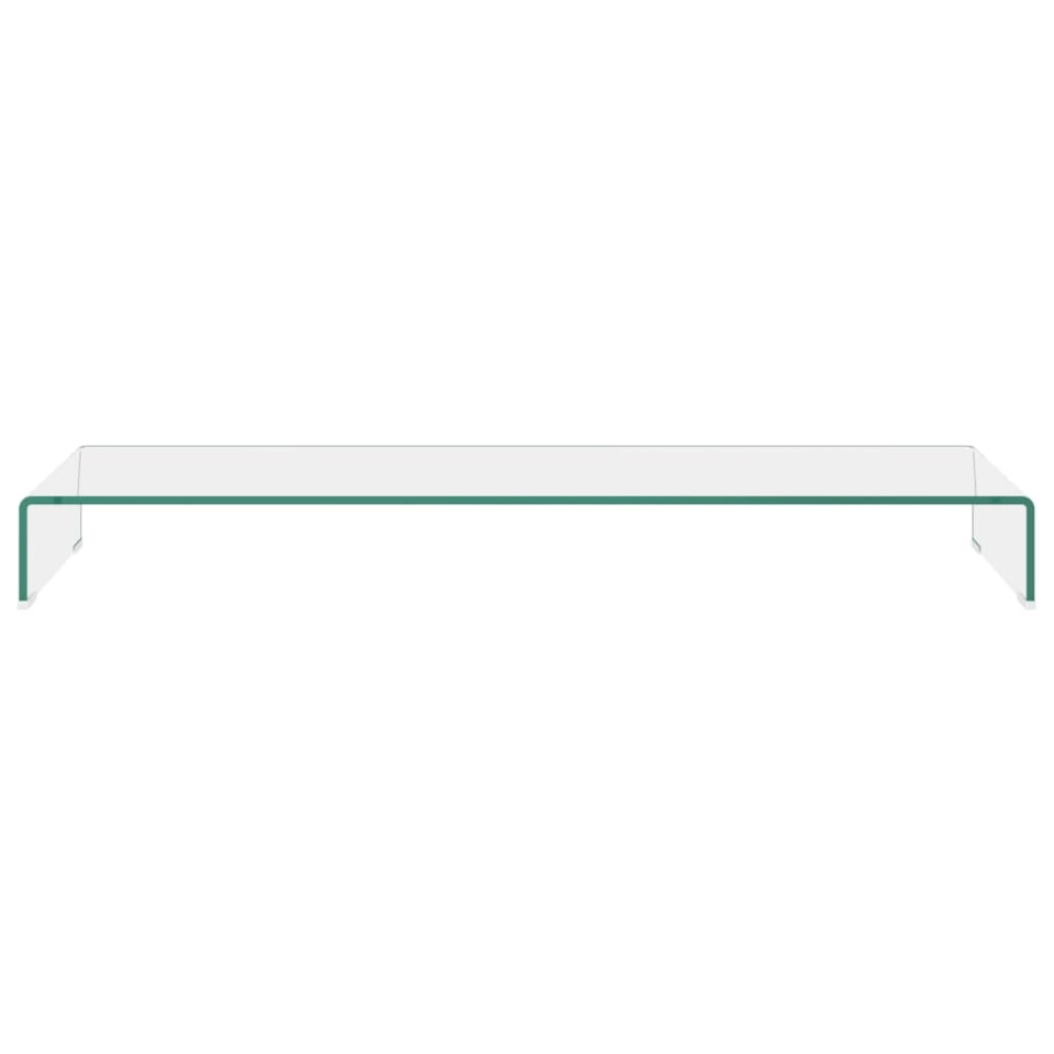 Stand TV/Suport monitor sticlă transparentă 120x30x13 cm - 2 | YEO