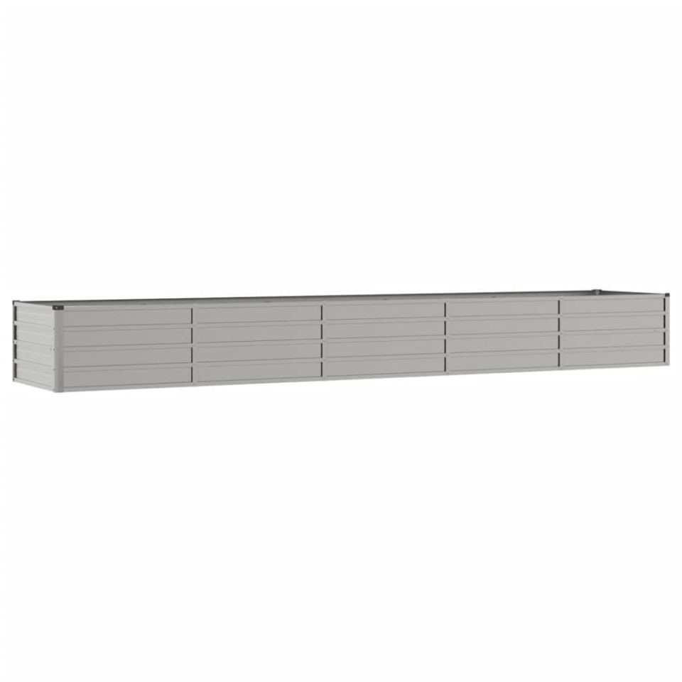 Strat înălțat de grădină, ruginiu, 400x80x45 cm, oțel corten - 2 | YEO