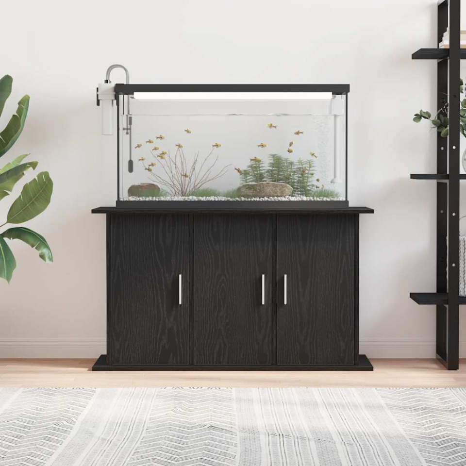 Suport acvariu Stejar negru 101x41x58 cm Lemn prelucrat - 2 | YEO