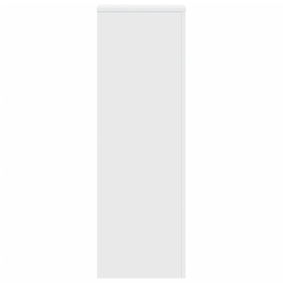Suporturi plante, 2 buc., alb, 33x33x100 cm, lemn prelucrat - 3 | YEO