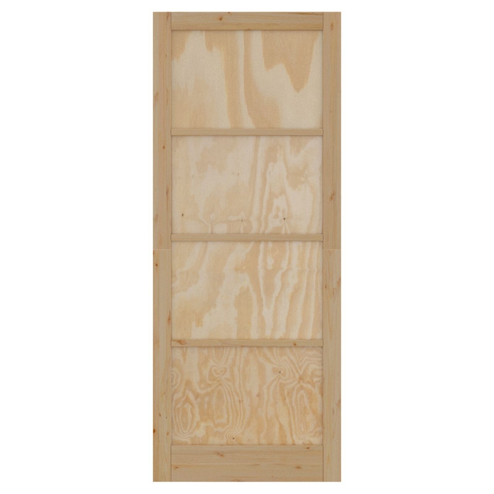 ușa de interior ORKDAL 83x232x4 cm din lemn masiv de pin - 3 | YEO