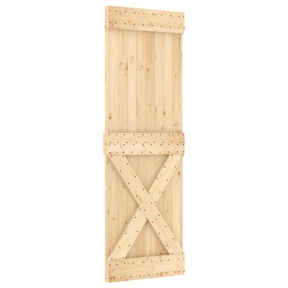 Ușă glisantă cu set de feronerie 70x210 cm, lemn masiv de pin - 2 | YEO