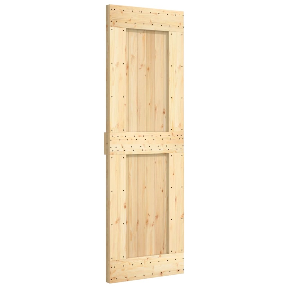 Ușă glisantă cu set de feronerie 70x210 cm, lemn masiv de pin - 2 | YEO