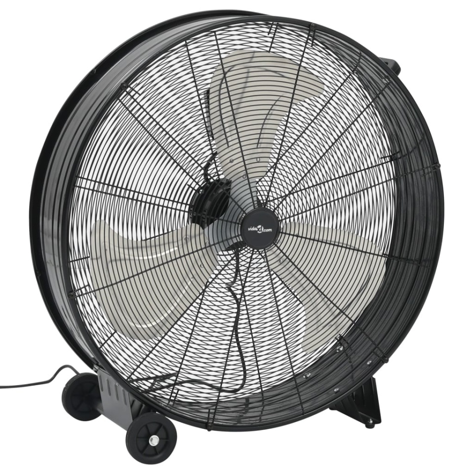 Ventilator industrial cu tambur, negru, 77 cm, 240 W