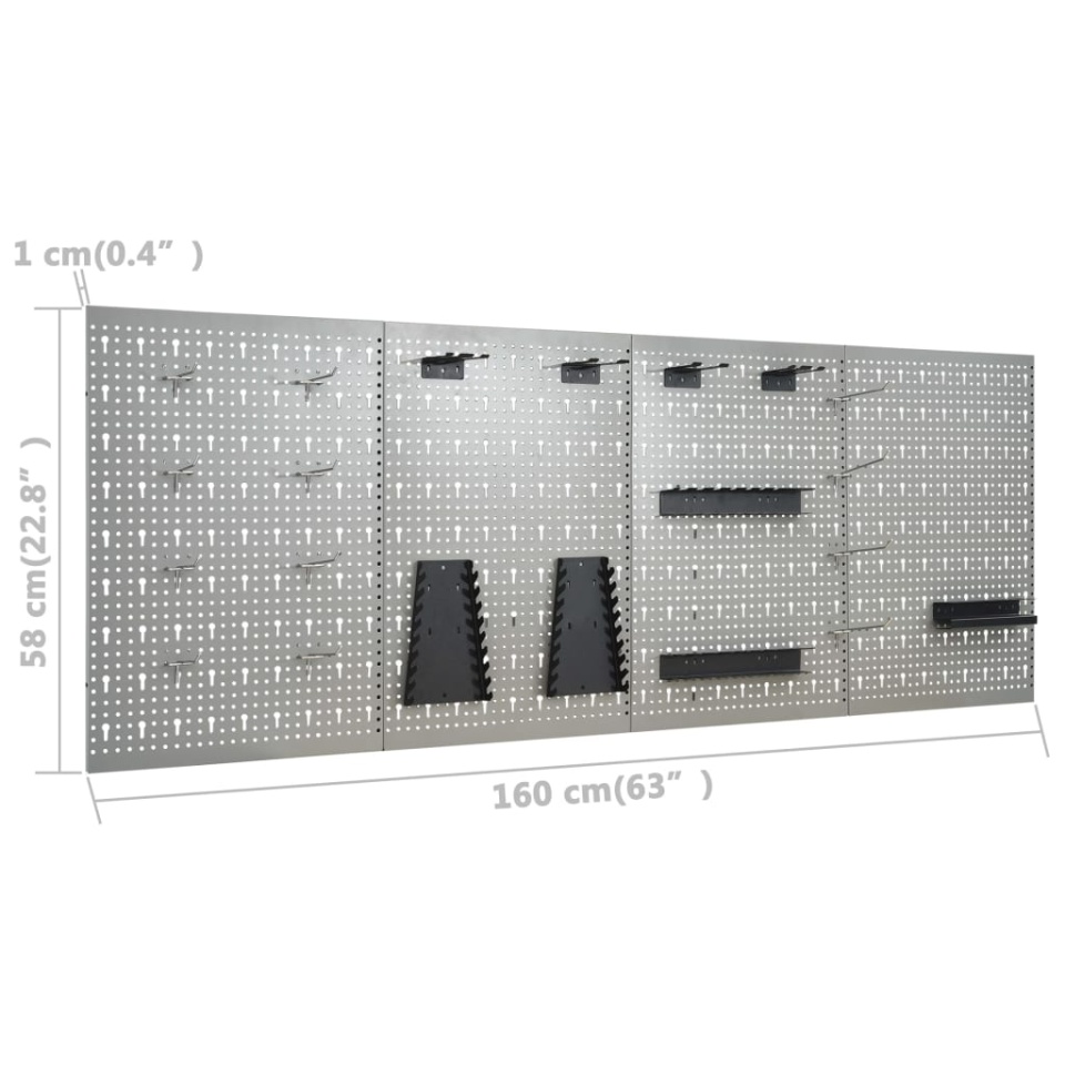 Banc de lucru cu patru panouri de perete și două dulapuri - 3 | YEO