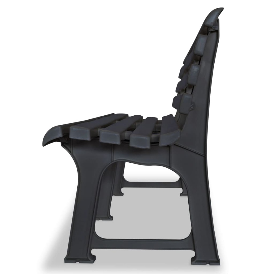 Bancă de grădină, antracit, 145,5 cm, plastic - 2 | YEO