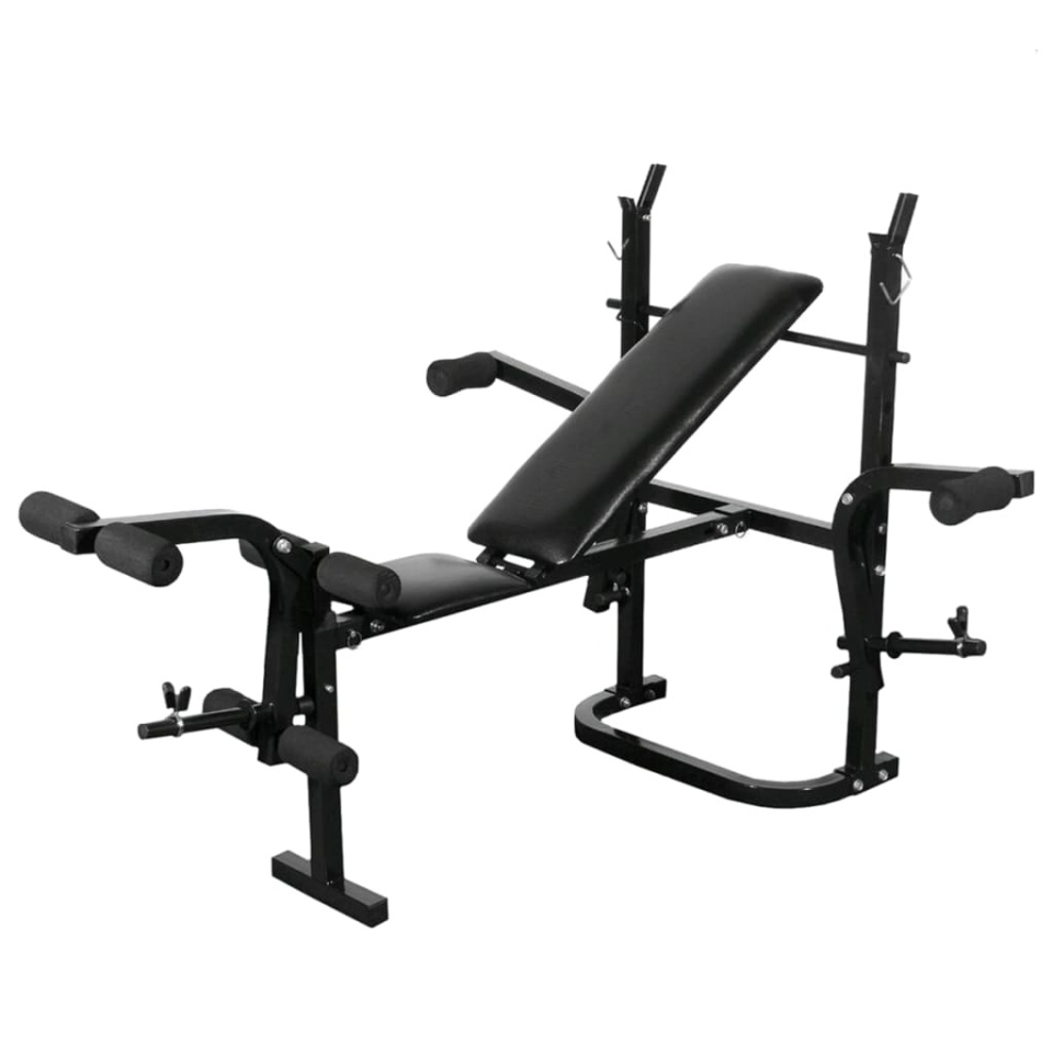 Bancă de greutăți cu raft, set de gantere și haltere, 60,5kg - 1 | YEO