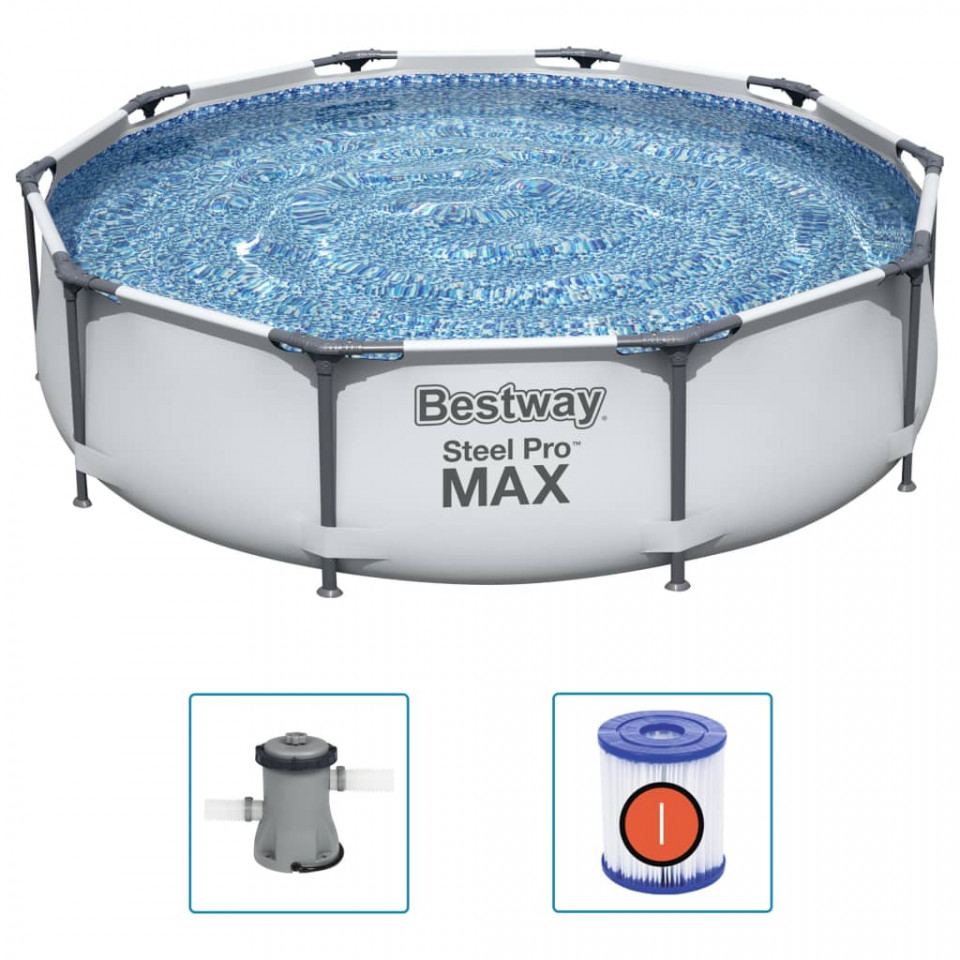 Bestway Set de piscină Steel Pro MAX, 305 x 76 cm - 1 | YEO