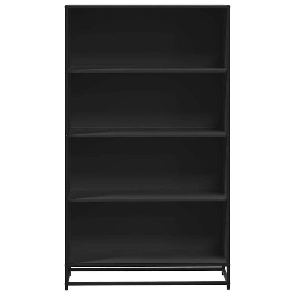 Bibliotecă, negru, 80,5x35x139 cm, lemn prelucrat - 3 | YEO