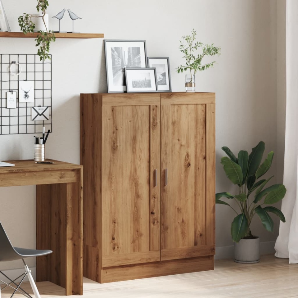 Bibliotecă, stejar artizanal, 82,5x30,5x115 cm, lemn prelucrat - 3 | YEO