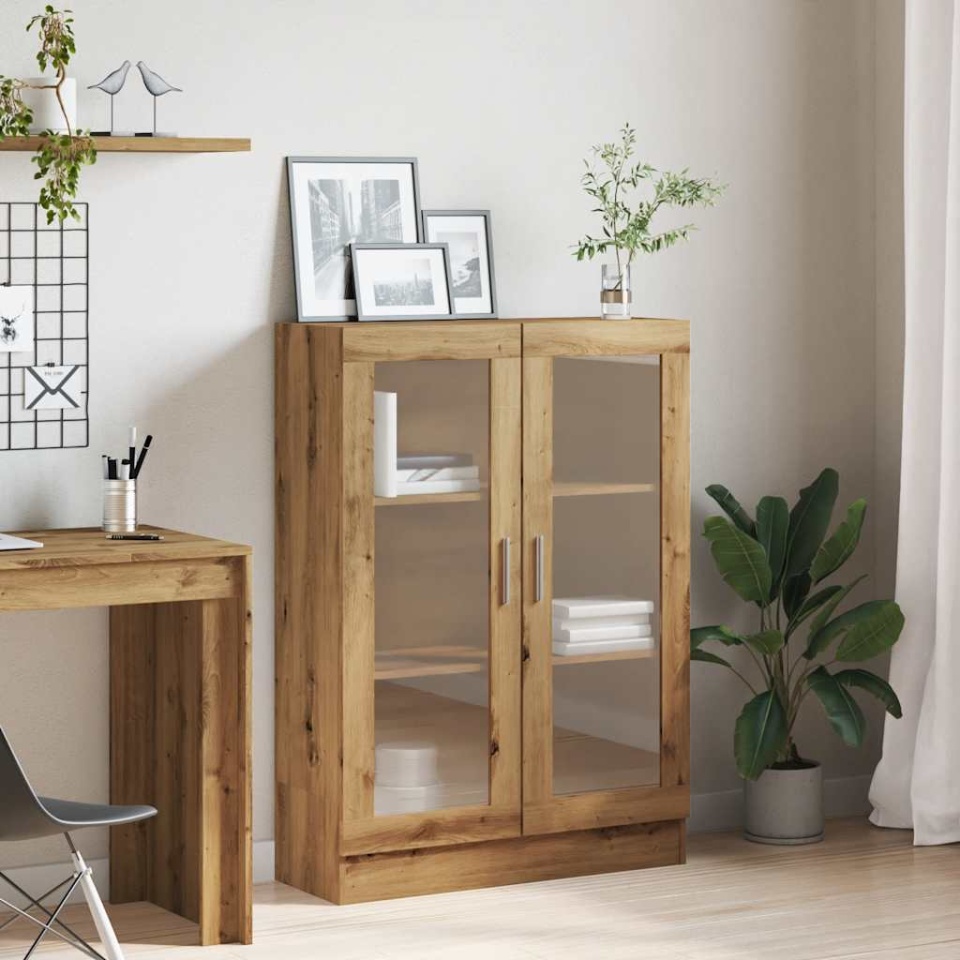 Bibliotecă, stejar artizanal, 82,5x30,5x115 cm, lemn prelucrat - 2 | YEO