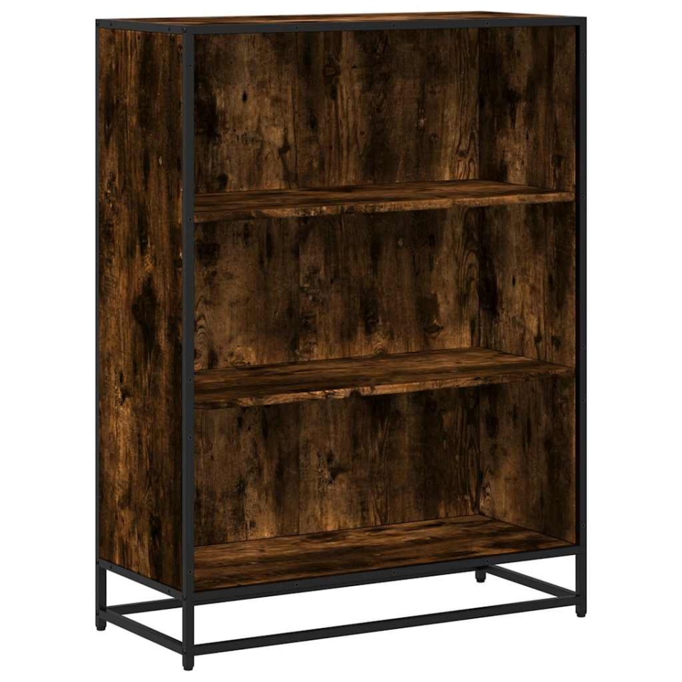 Bibliotecă, stejar fumuriu, 80,5x35x107,5 cm, lemn prelucrat - 1 | YEO
