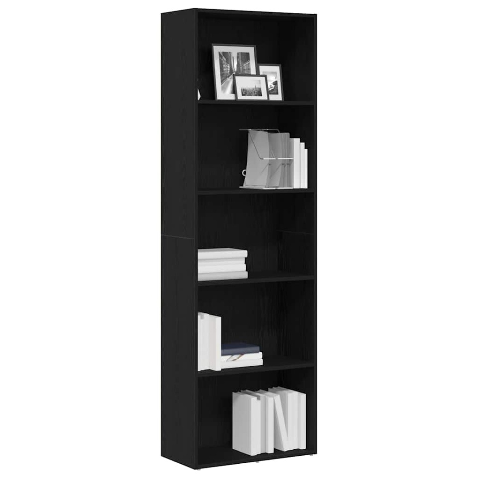 Bibliotecă Stejar negru 60x30x189 cm Lemn prelucrat - 3 | YEO