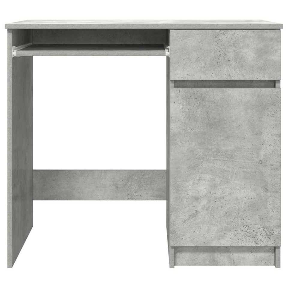 Birou Beton Gri 86x49x76 cm Lemn prelucrat - 4 | YEO