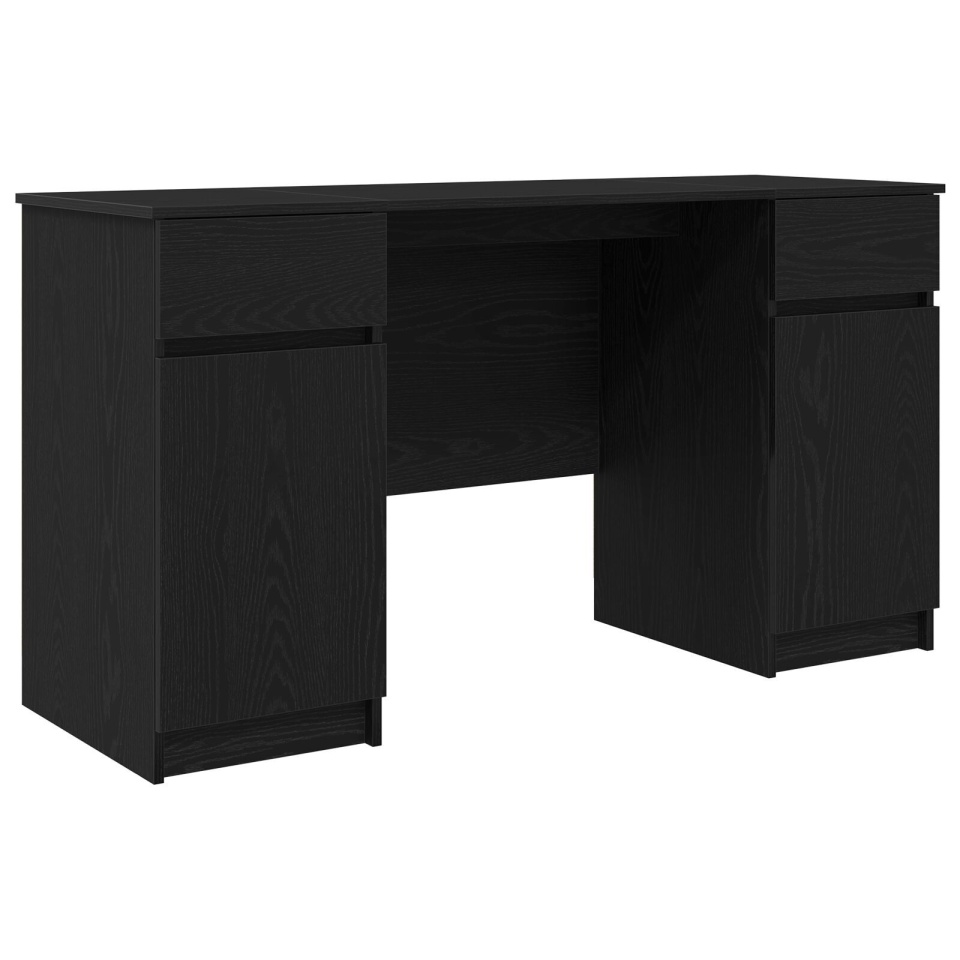 Birou, stejar negru, 140x49x76 cm, lemn prelucrat - 1 | YEO
