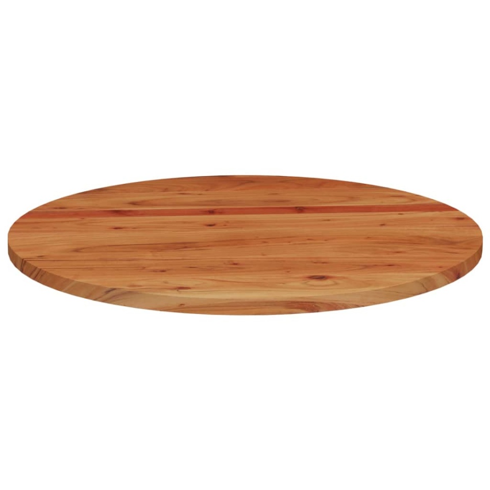 Blat de masă rotund, Ø80x2,5 cm, lemn masiv de acacia - 3 | YEO