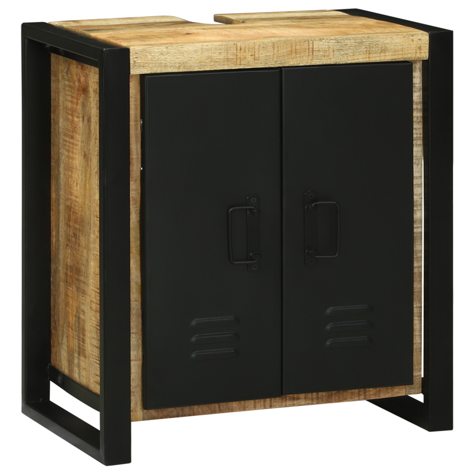 Cabinet Chiuvetă 55x35x60 cm Lemn Solid Mango Brut