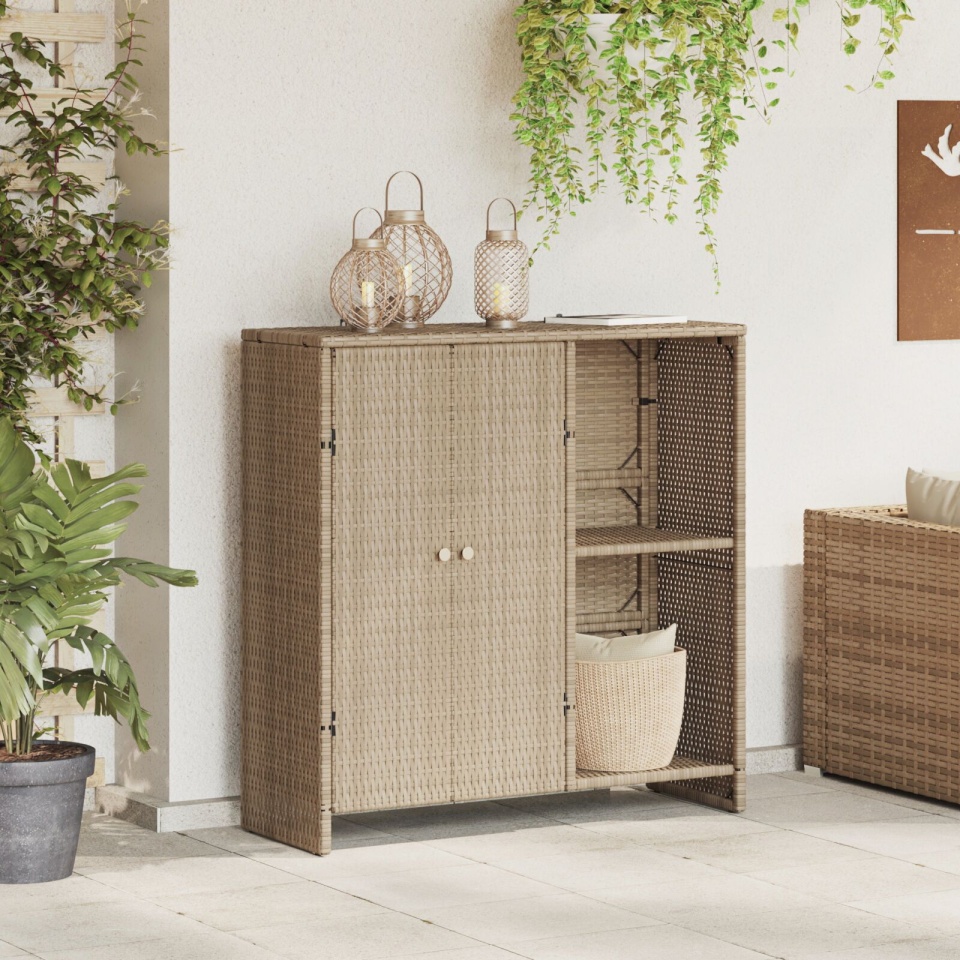 Cabinet de depozitare Bej 100x36x102 cm Ratan