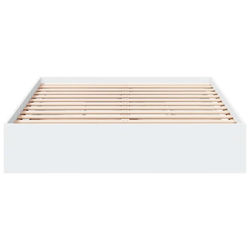 Cadru de pat cu sertare, alb, 120x200 cm, lemn prelucrat - 3 | YEO