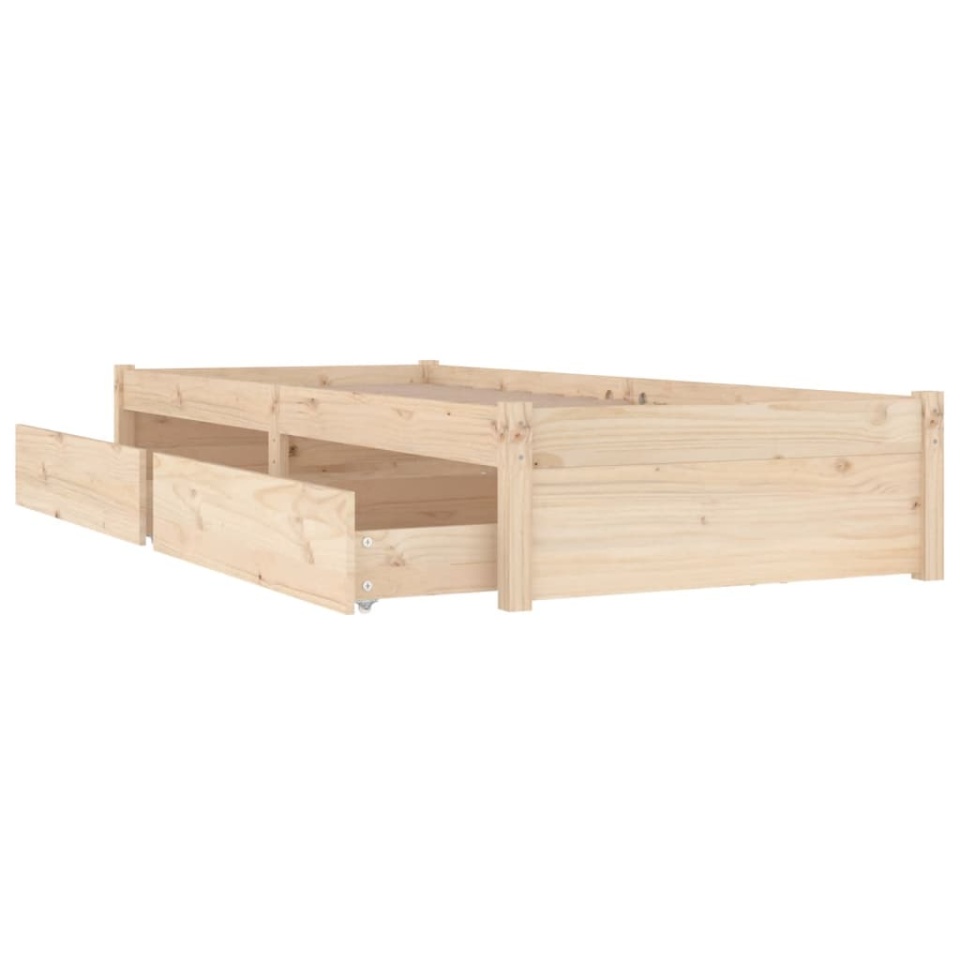 Cadru de pat cu sertare Single, 90x190 cm - 4 | YEO