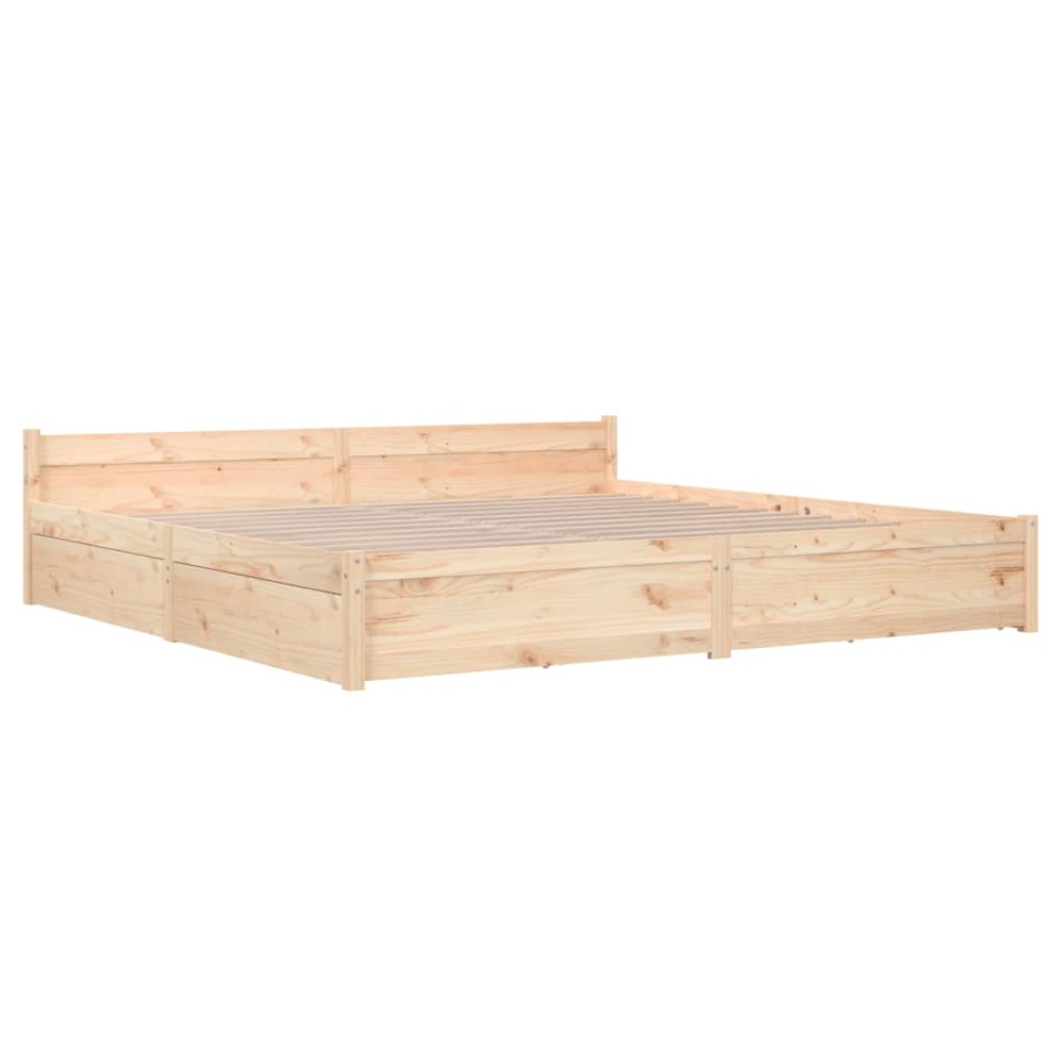Cadru de pat cu sertare Super King, 180x200 cm - 3 | YEO