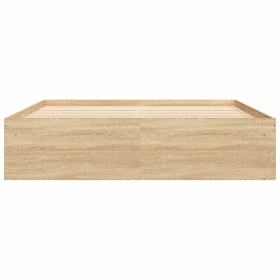 Cadru de pat, stejar sonoma, 140x190 cm - 4 | YEO