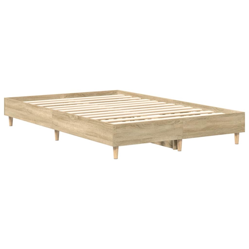 Cadru pat fără saltea Stejar Sonoma 120x200 cm Lemn prelucrat - 3 | YEO