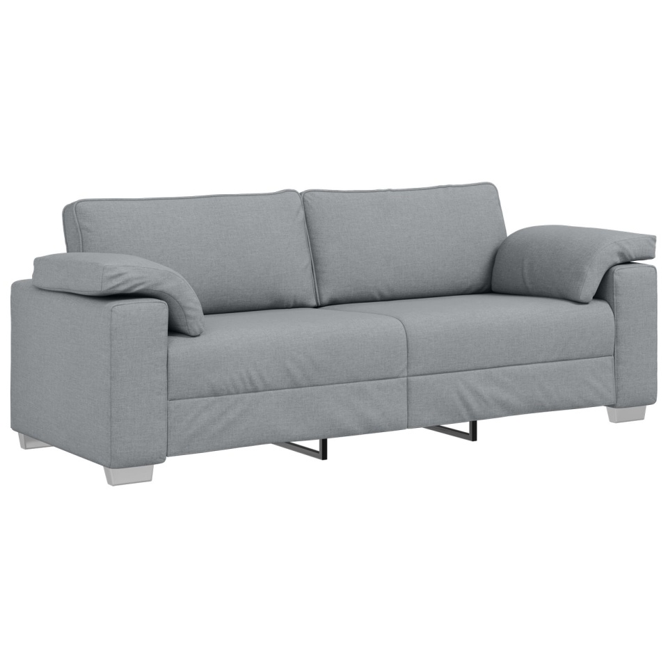 Canapea 3 locuri Gri deschis 178 cm Textil - 1 | YEO