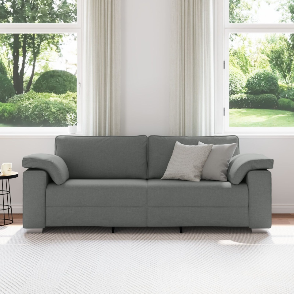 Canapea 3 locuri Gri închis 178 cm Fabric - 2 | YEO