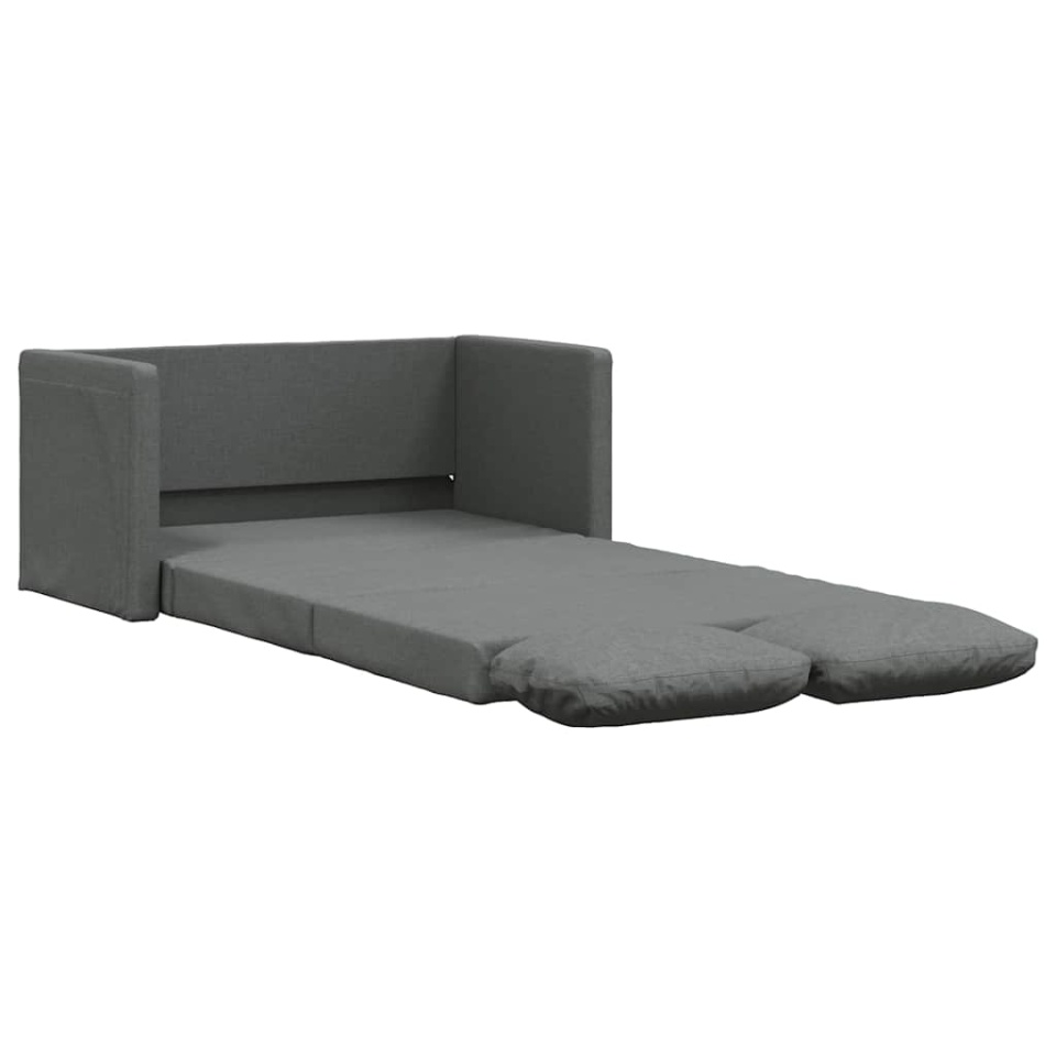 Canapea extensibilă 2 în 1, gri închis, 112x174x55 cm, textil - 1 | YEO
