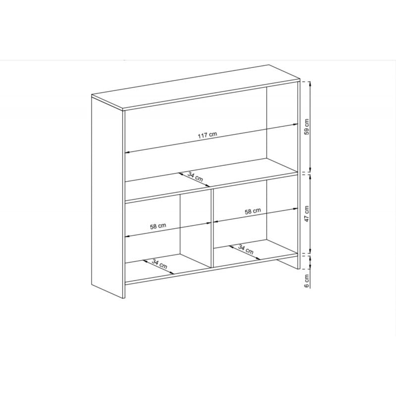 Comodă Air AI02 din stejar riviera, 120 cm 4D - 3 | YEO