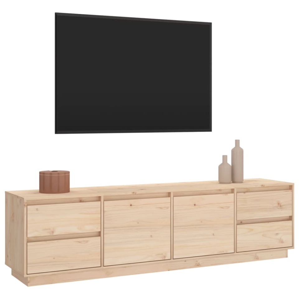 Comodă TV, 176x37x47,5 cm, lemn masiv de pin - 3 | YEO
