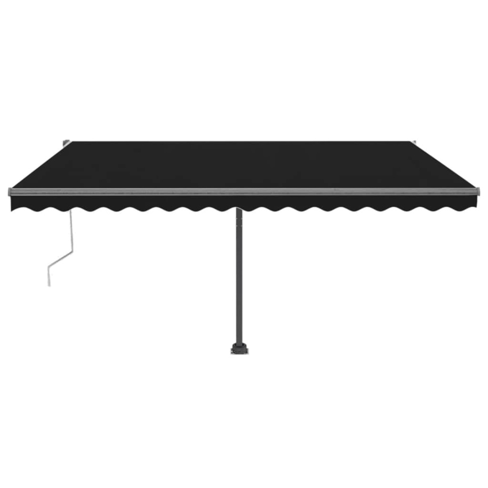 Copertină autonomă retractabilă automat, antracit, 400x300 cm - 2 | YEO