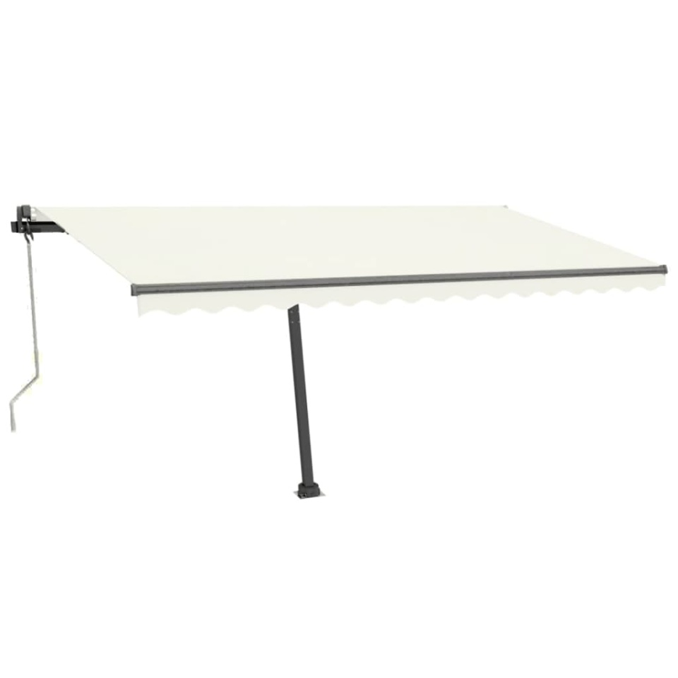 Copertină autonomă retractabilă automat, crem, 400x350 cm - 1 | YEO