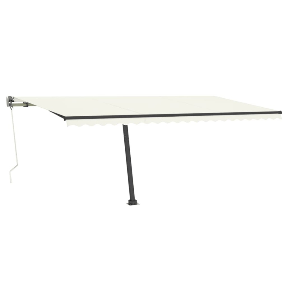 Copertină autonomă retractabilă automat, crem, 500x350 cm - 1 | YEO
