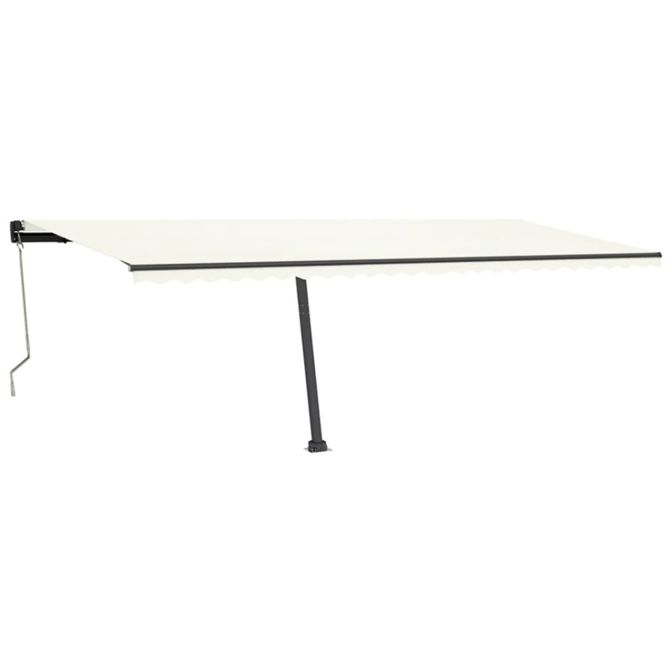 Copertină autonomă retractabilă automat, crem, 600x350cm - 2 | YEO
