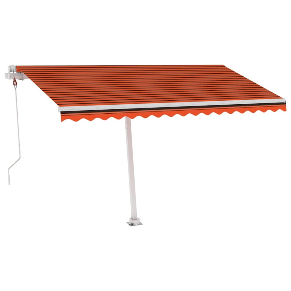 Copertină autonomă retractabilă automat oranj&maro, 400x300 cm - 1 | YEO