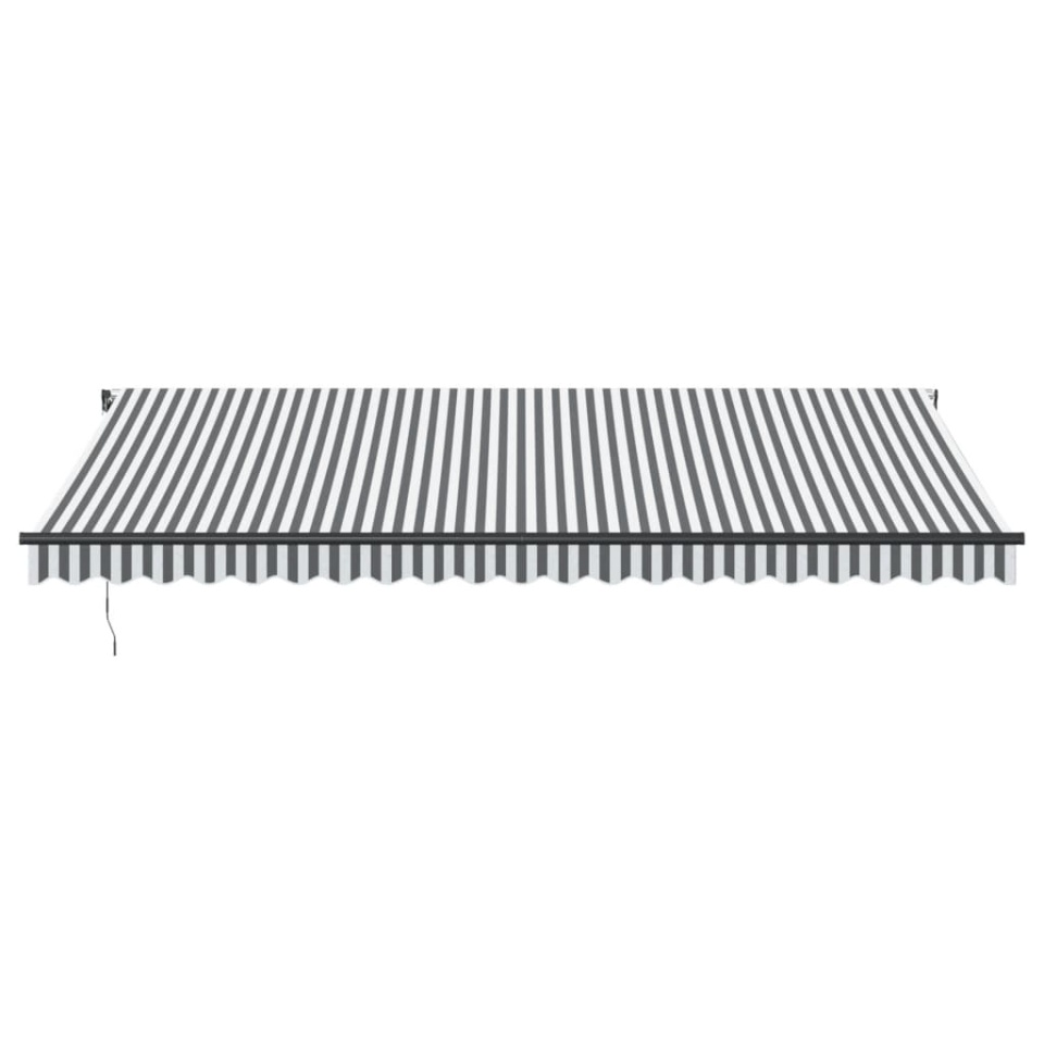 Copertină retractabilă automat, antracit/alb, 500x300 cm - 2 | YEO