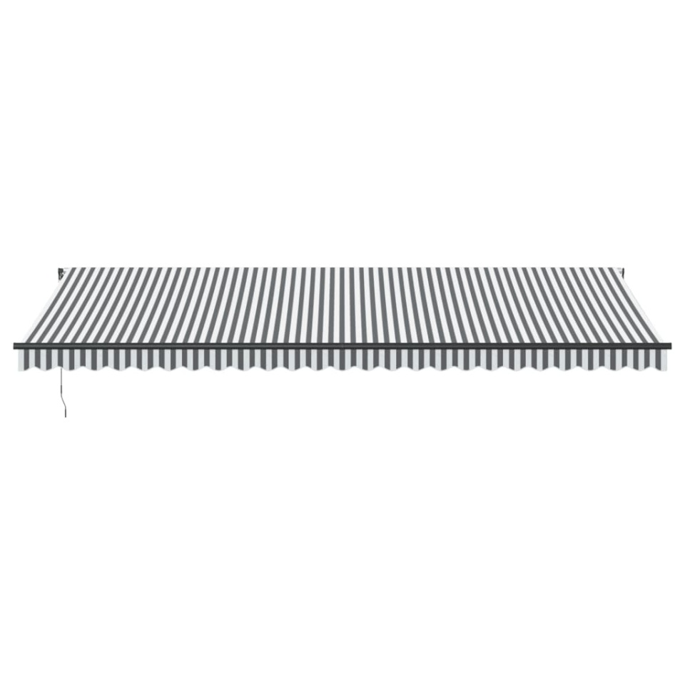 Copertină retractabilă automat, antracit/alb, 600x350 cm - 3 | YEO