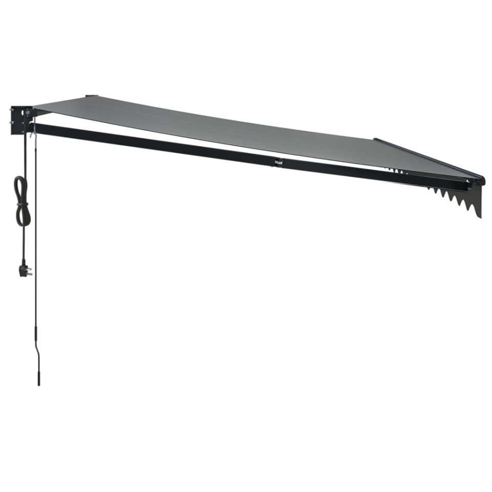 Copertină retractabilă automată, antracit, 4,5x3 m - 3 | YEO