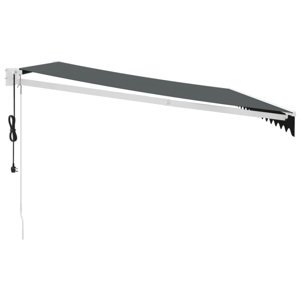 Copertină retractabilă automată, antracit, 5x3 m - 3 | YEO