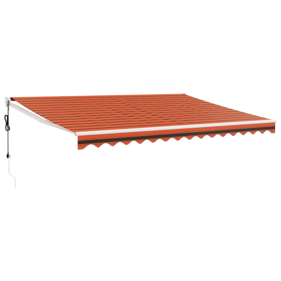 Copertina retractabilă automată, portocaliu și maro, 4x3 m - 1 | YEO