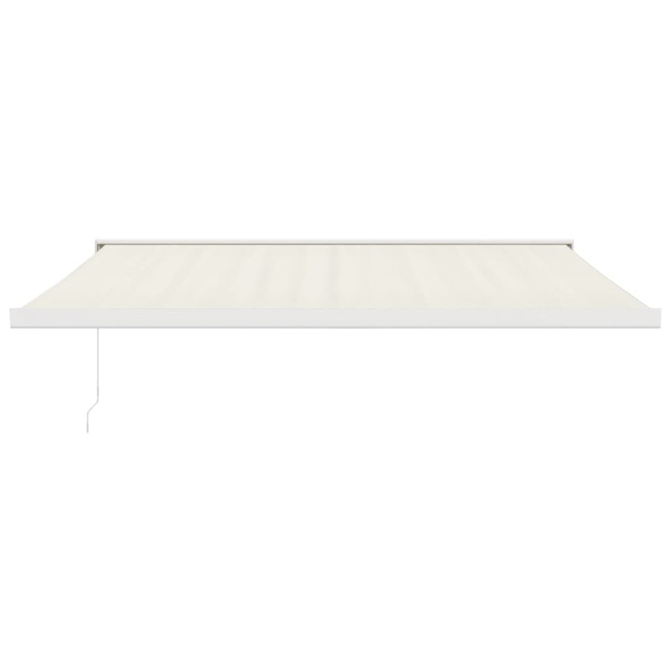 Copertină retractabilă, crem, 4x3 m, textil și aluminiu - 2 | YEO