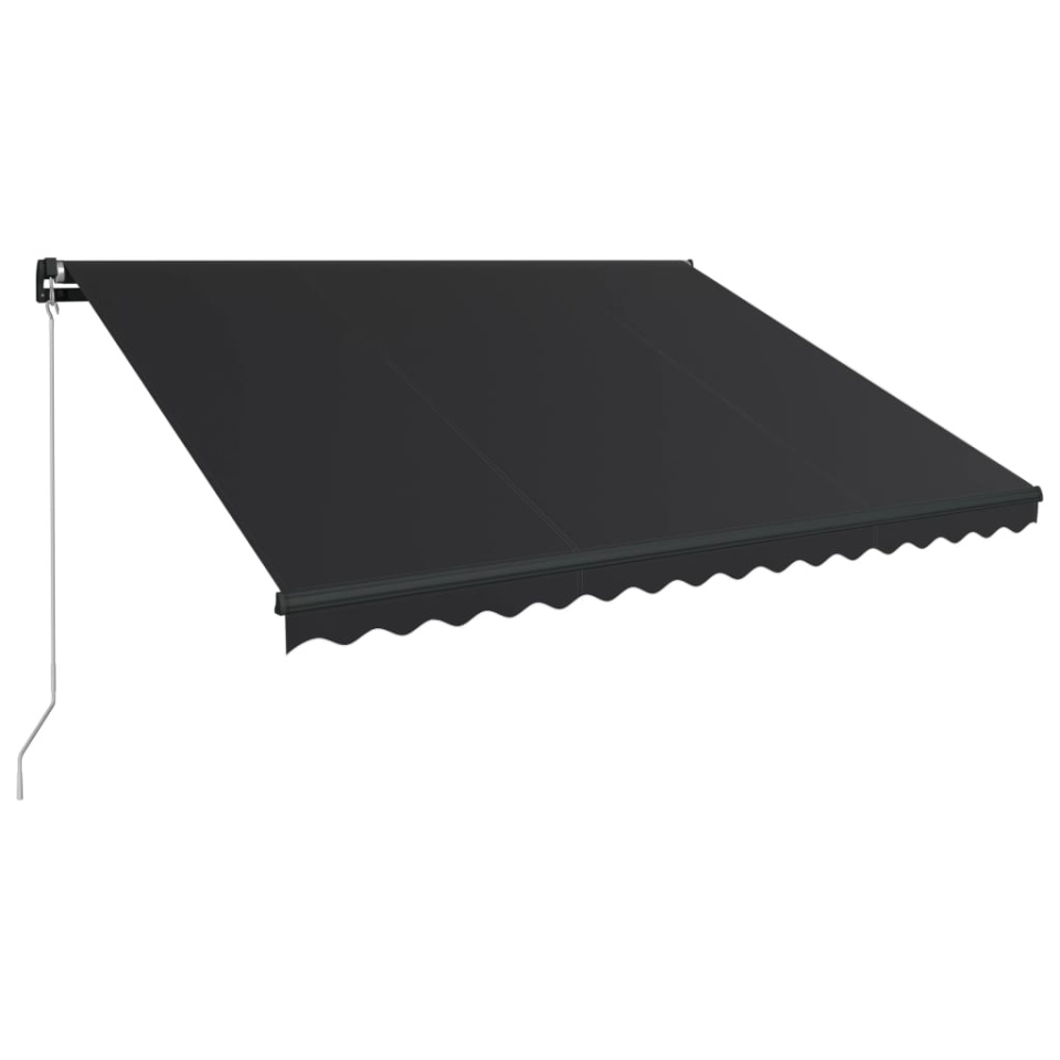 Copertină retractabilă manual, antracit, 450 x 300 cm - 1 | YEO