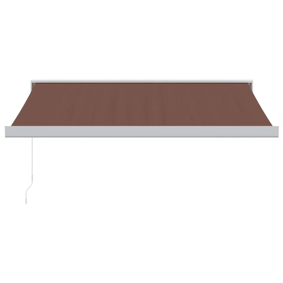 Copertină retractabilă manual, maro, 350x250 cm - 2 | YEO