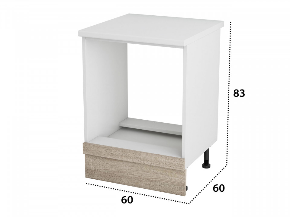 Corp cuptor, Alfa, Sonoma, blat alb, PAL, 83x60x60 cm - 3 | YEO