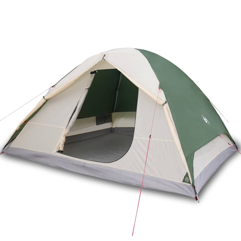 Cort de camping cupolă 6 persoane, verde, impermeabil - 1 | YEO